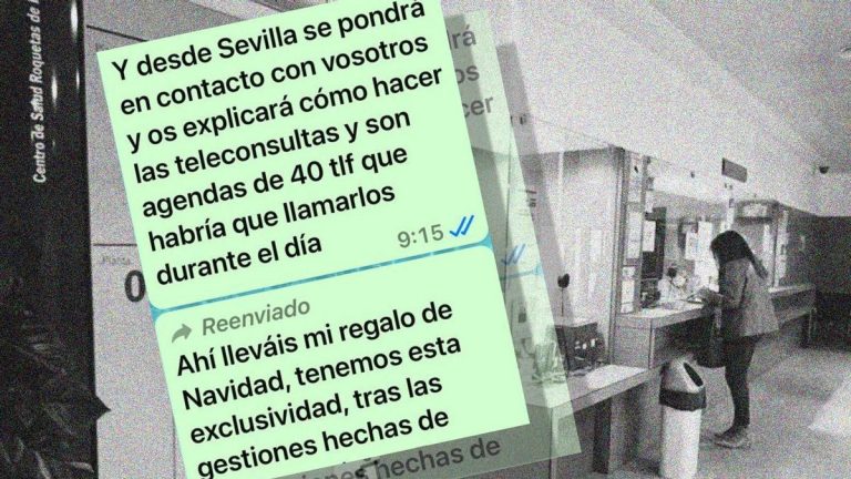 «Mi regalo de Navidad»: un gerente de la salud andaluza ofrece por WhatsApp 250 euros por llamar a 40 pacientes más al día