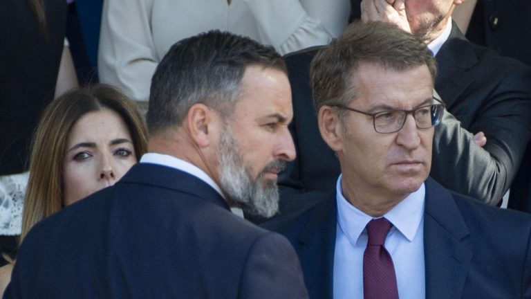 Feijóo y Abascal se reúnen en el Congreso tras la última sesión de control al Gobierno