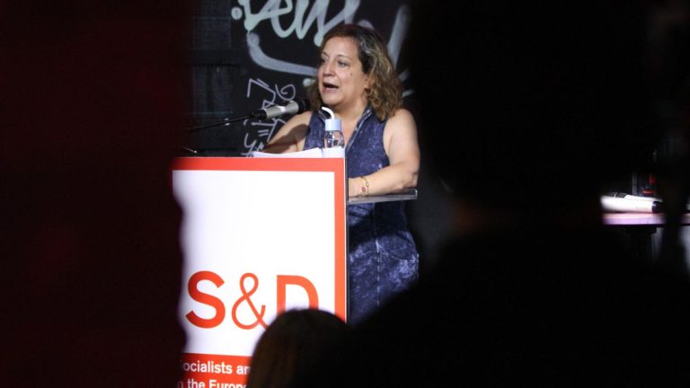 Iratxe García, jefa de los socialdemócratas en la Eurocámara, desde Budapest: «Prohibir el Orgullo es una vergüenza europea»