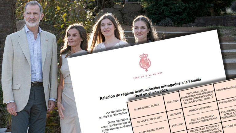 Una antorcha, una barca funeraria egipcia y una grapadora: los regalos más curiosos recibidos por la Familia Real en 2024