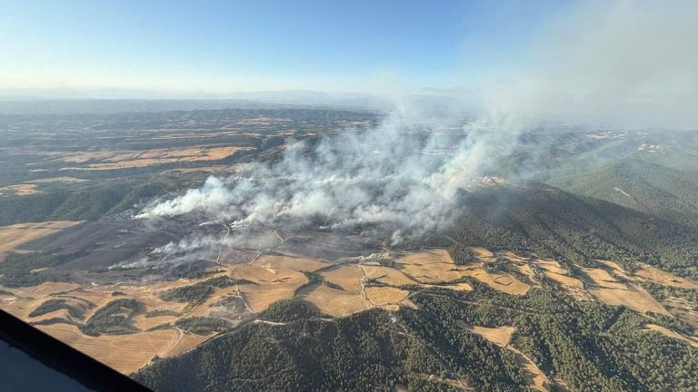 Muere un bombero que trabajaba en la extinción del incendio de Paüls, en Tarragona